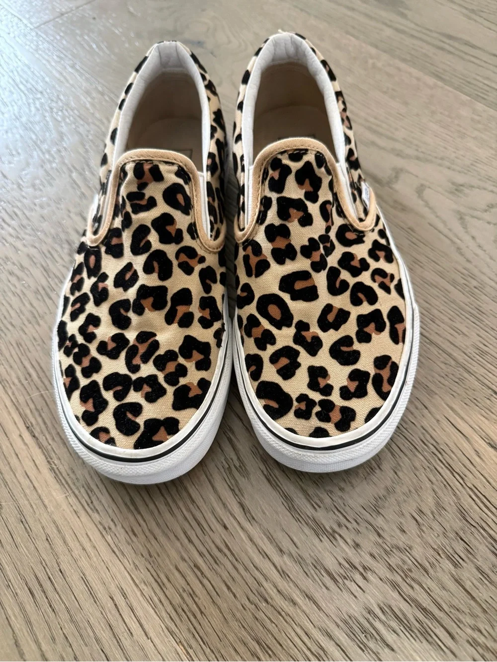 Vans Cheetah Print Slip-On Canvas Sneakers - Picture 1 of 5